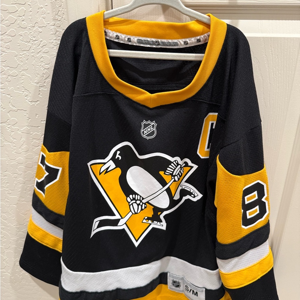 Sydney Crosby #87 NHL Black and Gold Jersey